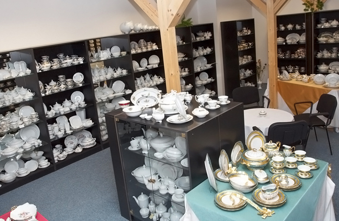 vzorkovna porcelánu
