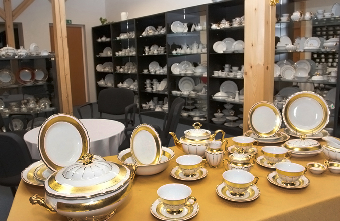 vzorkovna porcelánu